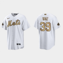 Men Edwin Diaz New York Mets 2022 Mlb All Star Game White  Jersey