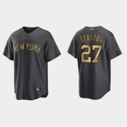 Men Giancarlo Stanton New York Yankees 2022 Mlb All Star Game Charcoal  Jersey