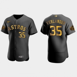 Men Houston Astros Justin Verlander 2022 Mlb All Star Game Authentic Black Men Jersey