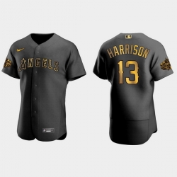 Men Los Angeles Angels Monte Harrison 2022 Mlb All Star Game Authentic Black Men Jersey