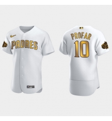 Men San Diego Padres Jurickson Profar 2022 Mlb All Star Game White Gold Men Jersey