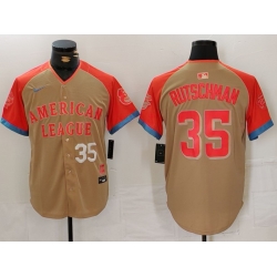 Men American League  35 Adley Rutschman Cream 2024 All Star Elite Stitched Baseball Jersey 2