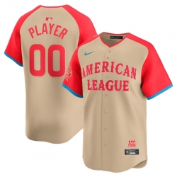 Men American League Active Player Custom Cream 2024 All Star Limited Stitched Baseball Jersey