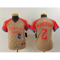 Youth American League 2 Gunnar Henderson Cream 2024 All Star Limited Stitched Jersey 1