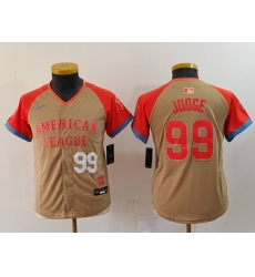 Youth American League 99 Aaron Judge Cream 2024 All Star Limited Stitched Jersey 1