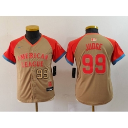 Youth American League 99 Aaron Judge Cream 2024 All Star Limited Stitched Jersey 3