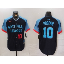 Men National League 10 Jurickson Profar Navy 2024 All Star Limited Stitched Baseball Jersey 2