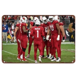 Arizona Cardinals Aluminum Sign 12x8 Inch Arizona Cardinals 001