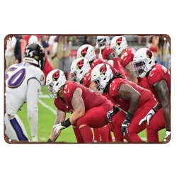 Arizona Cardinals Aluminum Sign 12x8 Inch Arizona Cardinals 003