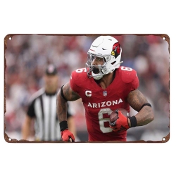 Arizona Cardinals Aluminum Sign 12x8 Inch James Conner 002