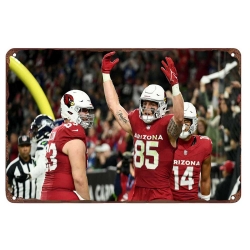 Arizona Cardinals Aluminum Sign 12x8 Inch Trey McBride 001