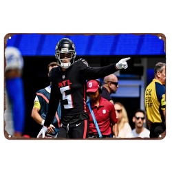 Atlanta Falcons Aluminum Sign 12x8 Inch Drake London 001