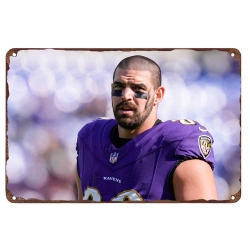 Baltimore Ravens Aluminum Sign 12x8 Inch Mark Andrews 005