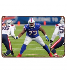 Buffalo Bills Aluminum Sign 12x8 Inch Dion Dawkins 001