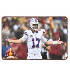 Buffalo Bills Aluminum Sign 12x8 Inch Josh Allen 002