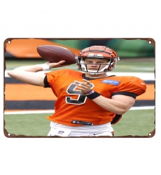 Cincinnati Bengals Aluminum Sign 12x8 Inch Joe Burrow 001