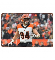 Cincinnati Bengals Aluminum Sign 12x8 Inch Sam Hubbard 001