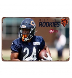 chicago bears Aluminum Sign 12x8 Inch Khalil Herbert 003