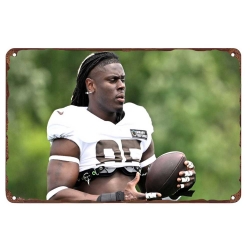 Cleveland Browns Aluminum Sign 8x12 Inch David Njoku 002