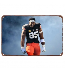 Cleveland Browns Aluminum Sign 8x12 Inch Myles Garrett 004