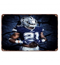 Dallas Cowboys Aluminum Sign 12x8 Inch Ezekiel Elliott 002