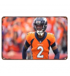 Denver Broncos Aluminum Sign 12x8 Inch Patrick Surtain II 003