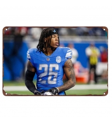 Detroit Lions Aluminum Sign 12x8 Inch Jahmyr Gibbs 001