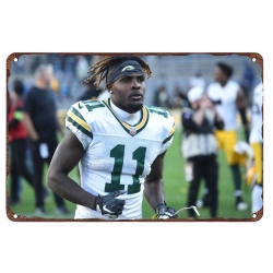 Green Bay Packers Aluminum Sign 12x8 Inch Jayden Reed 001