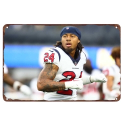 Houston Texans Aluminum Sign 12x8 Inch Derek Stingley Jr.  002