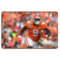 Jacksonville Jaguars Aluminum Sign 12x8 Inch Travis Etienne  001