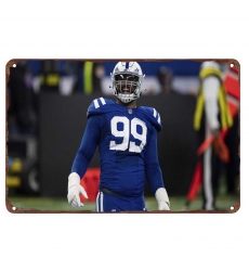 Indianapolis Colts Aluminum Sign 12x8 Inch DeForest Buckner 003