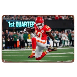 Kansas City Chiefs Aluminum Sign 12x8 Inch Isiah Pacheco 004