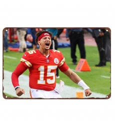 Kansas City Chiefs Aluminum Sign 12x8 Inch Patrick Mahomes 004