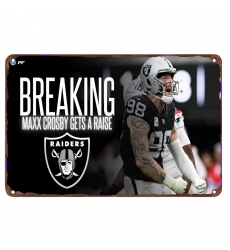 Los Angeles Raiders Aluminum Sign 12x8 Inch Maxx Crosby 005