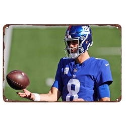 New York Giants Aluminum Sign 12x8 Inch Daniel Jones 003