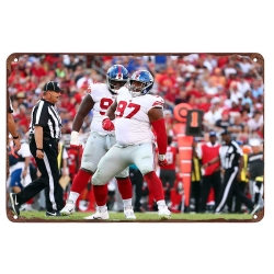 New York Giants Aluminum Sign 12x8 Inch Dexter Lawrence 006