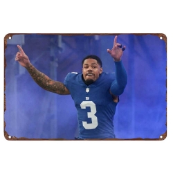 New York Giants Aluminum Sign 12x8 Inch Sterling Shepard 003