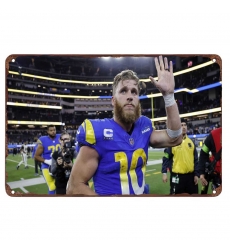 Los Angeles Rams Aluminum Sign 12x8 Inch Cooper Kupp 001