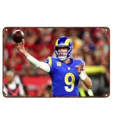 Los Angeles Rams Aluminum Sign 12x8 Inch Matthew Stafford 004