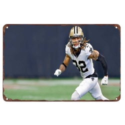 New Orleans Saints Aluminum Sign 12x8 Inch Tyrann Mathieu 003