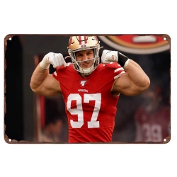 San Francisco 49ers Aluminum Sign Nick Bosa 002