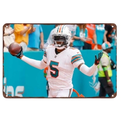 Miami Dolphins Aluminum Sign 12x8 Inch Jalen Ramsey 003