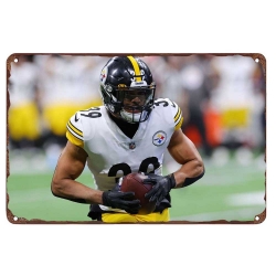 Pittsburgh Steelers Aluminum Sign 12x8 Inch Minkah Fitzpatrick 005