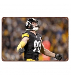 Pittsburgh Steelers Aluminum Sign 12x8 Inch T.J. Watt 008