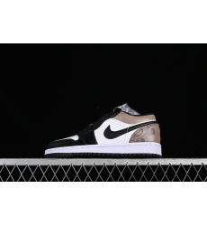 AIR JORDAN 1 LOW WHITE BLACK BROWN