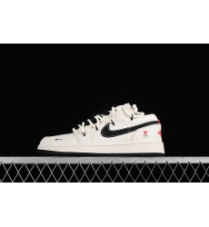 AIR JORDAN 1 LOW WHITE BLACK RED