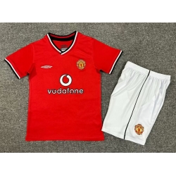 Youth Retro Soccer Jerseys Manchester United F.C. 00 02