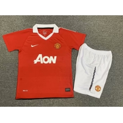 Youth Retro Soccer Jerseys Manchester United F.C. Red III