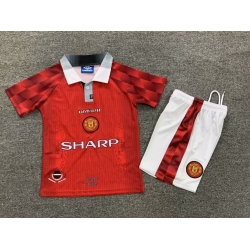 Youth Retro Soccer Jerseys Manchester United F.C. Red