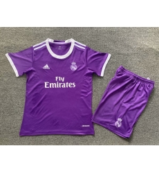 Youth Retro Soccer Jerseys Real Madrid CF Purple